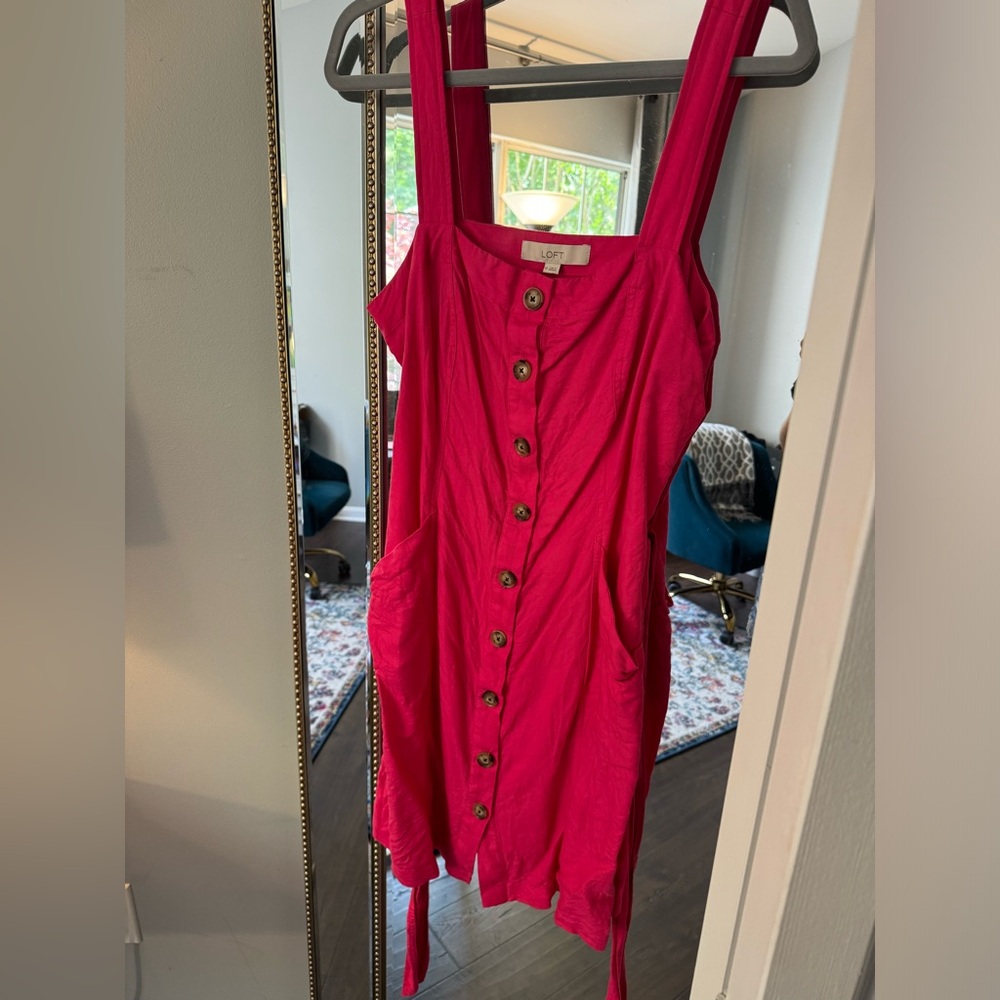 Loft button down dress
